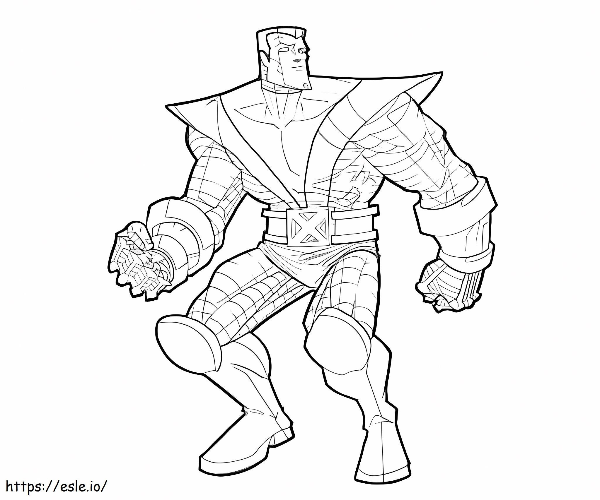 Homem de Metal de X Men para colorir