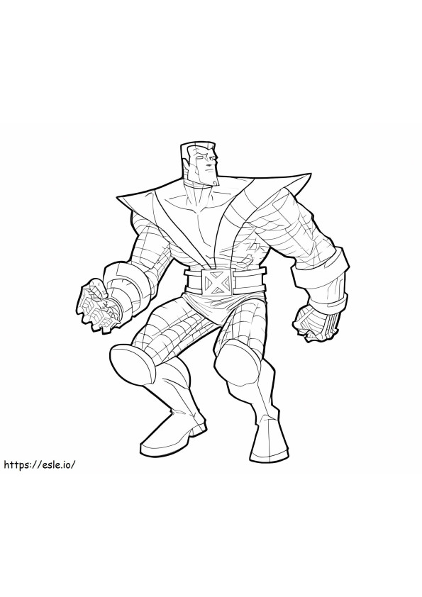 Metal Man From X Men coloring page
