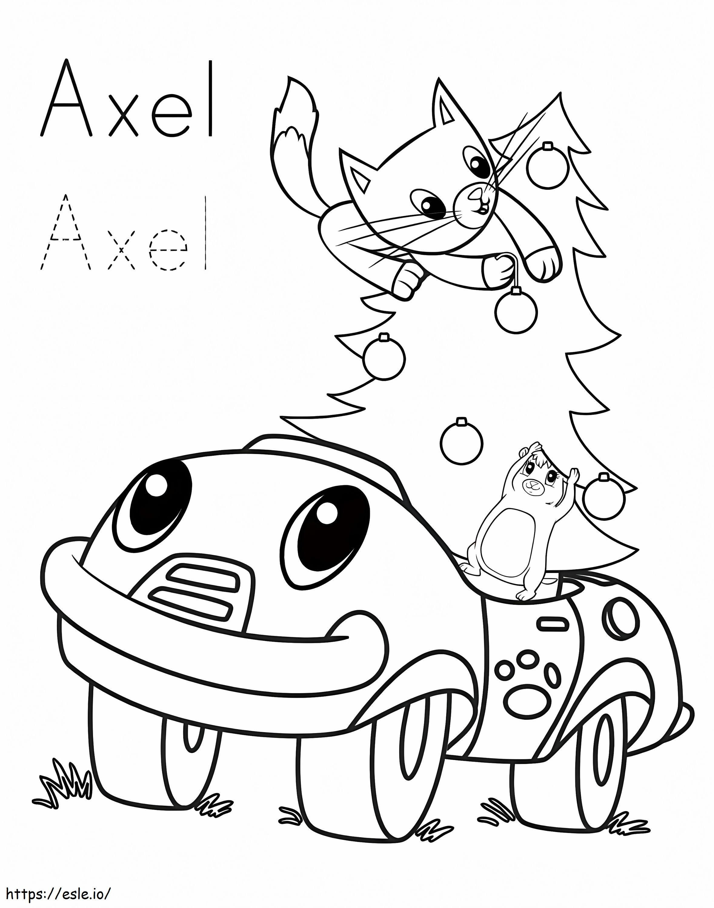 Axel From Leapfrog coloring page
