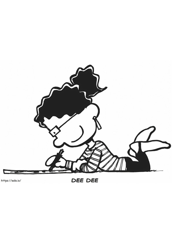Dee Dee From Big Nate coloring page