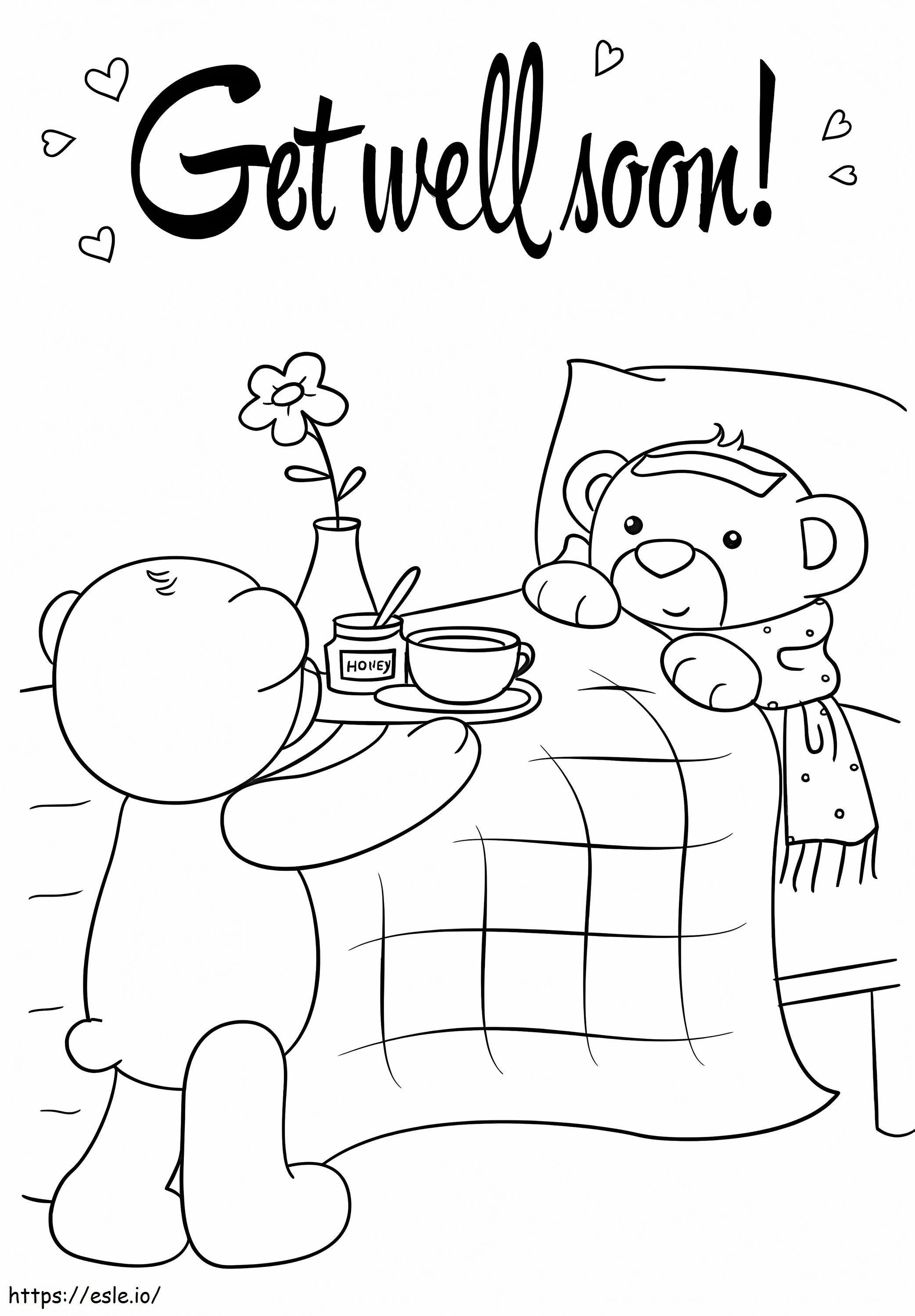 Get Well Soon In The Morning coloring page