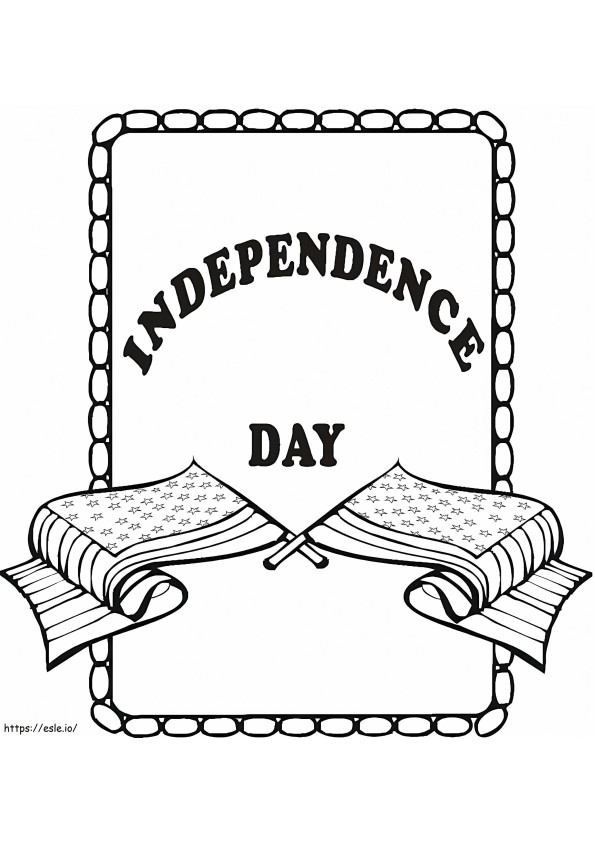 Manifesto del giorno dell'indipendenza americana 1 da colorare