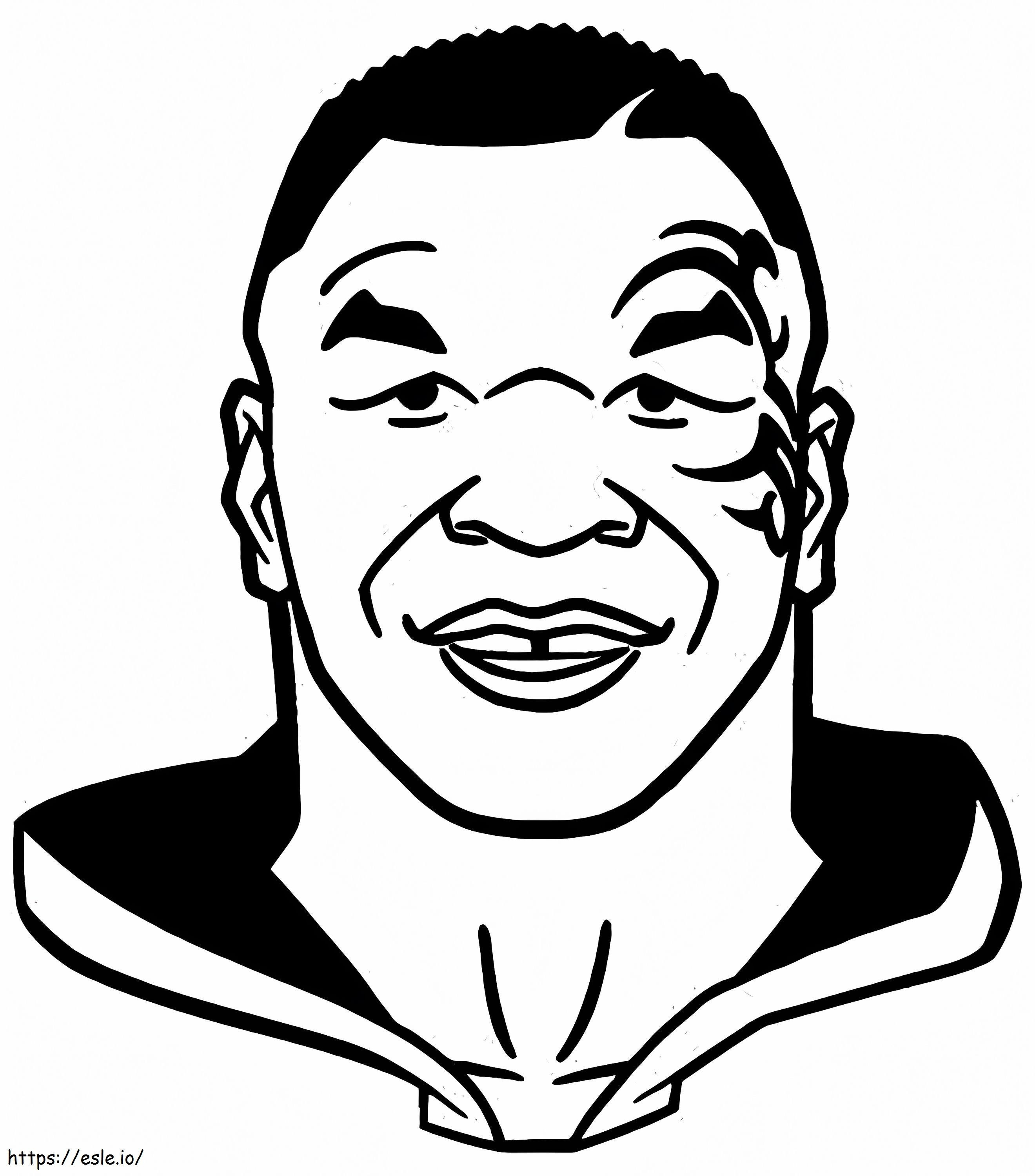 Nyomtatható Mike Tyson kifestő