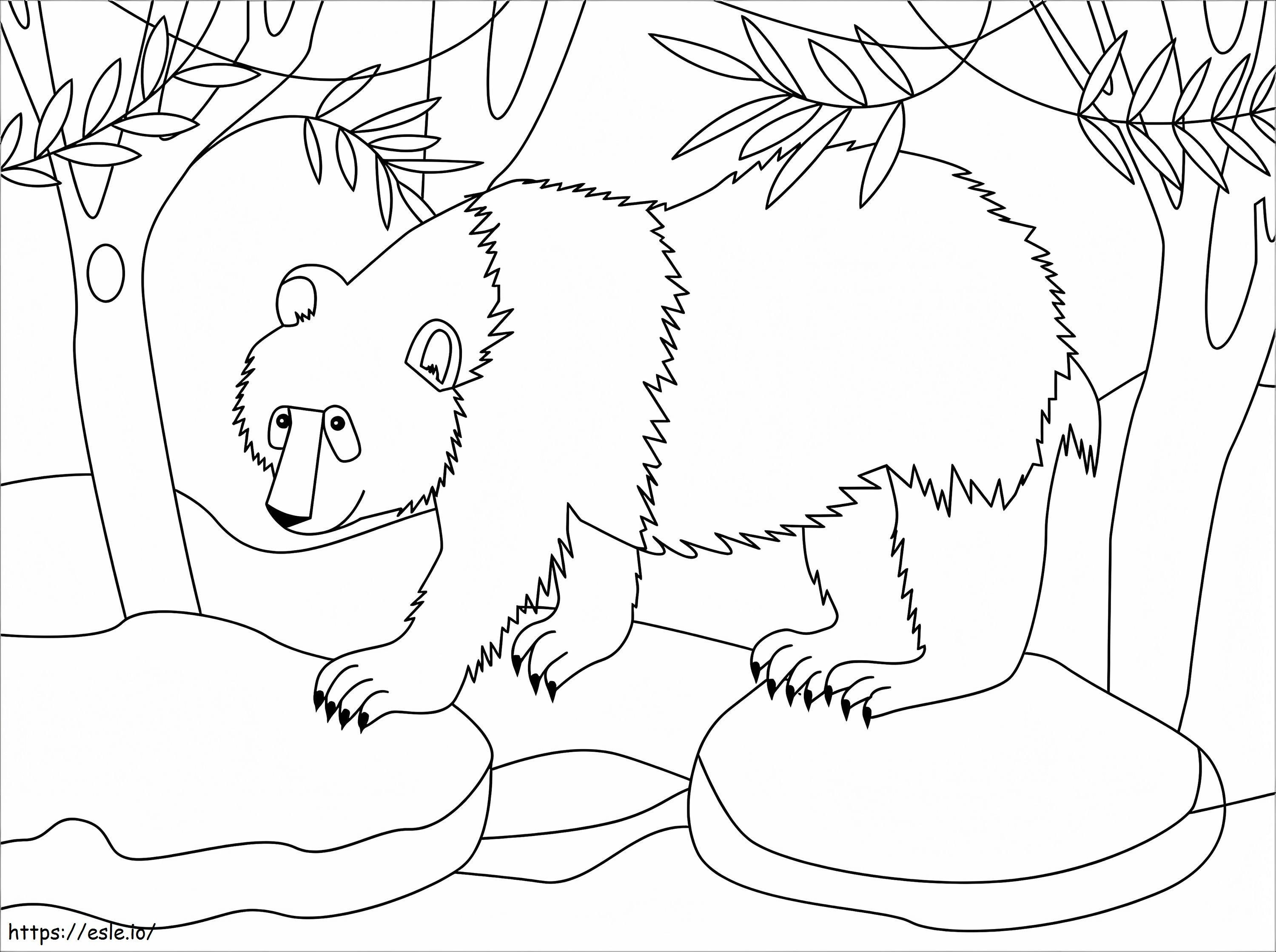 One Panda coloring page