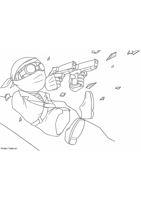 Madness Combat Free Printable coloring page