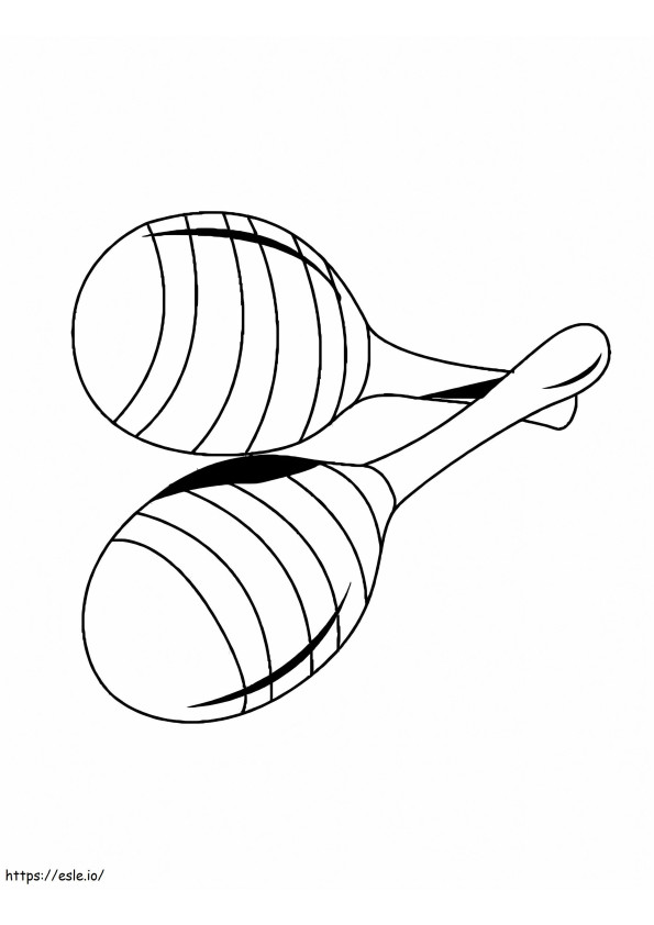 Basic Maracas coloring page