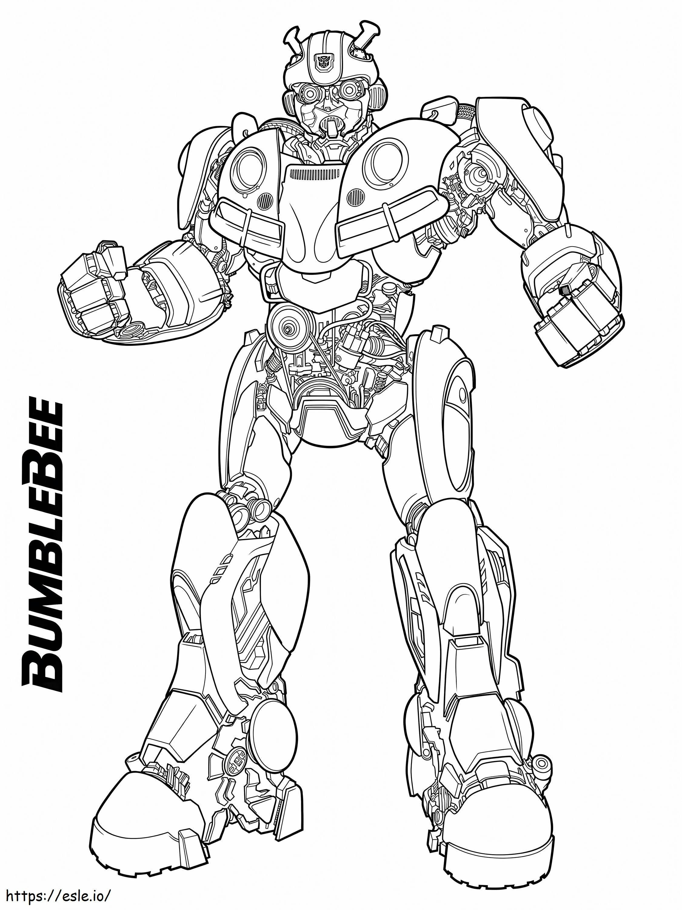 Autobot Bumblebee coloring page