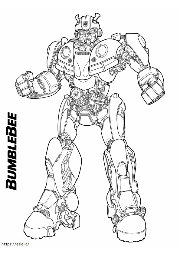 Autobot Bumblebee coloring page