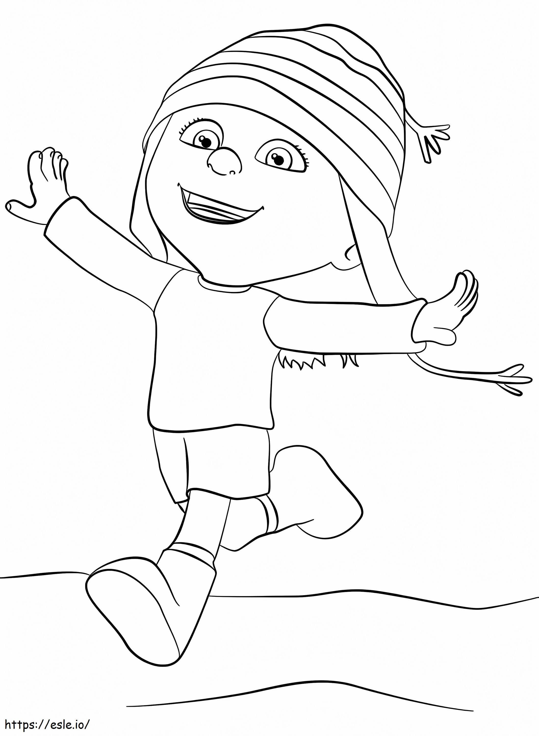 Growled Despicable Me Edith coloring page