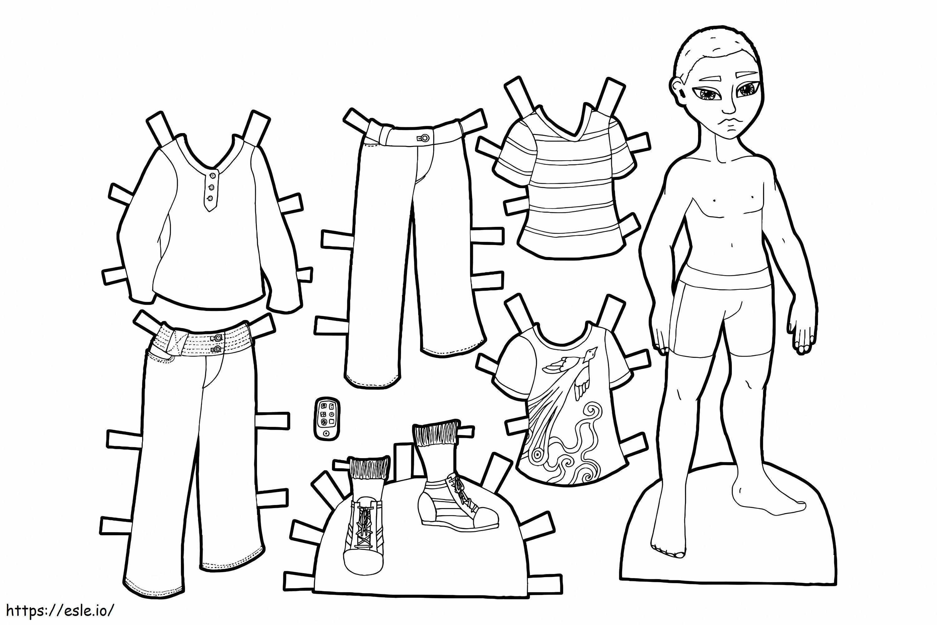 Paper Dolls 24 coloring page
