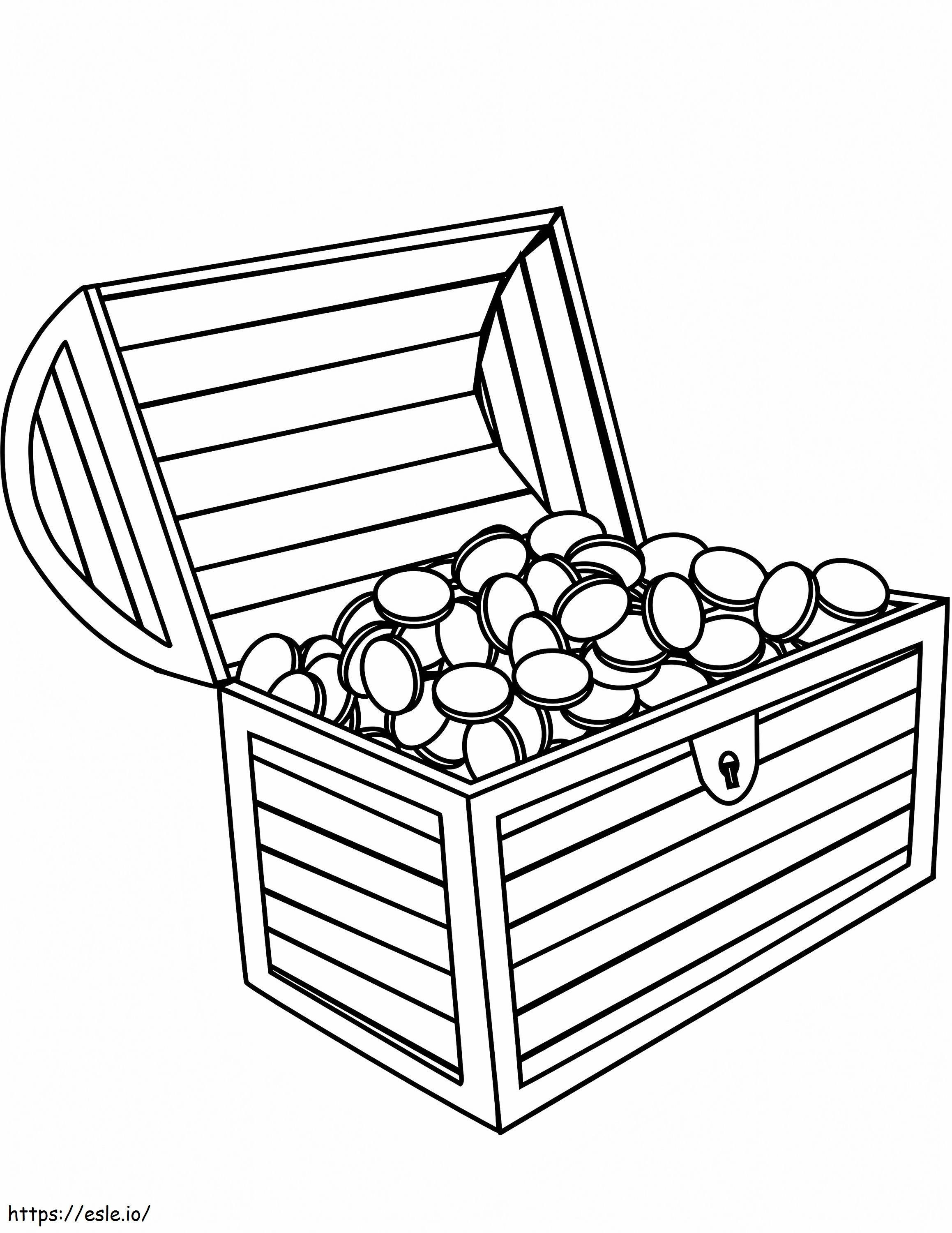 Treasure Chest coloring page