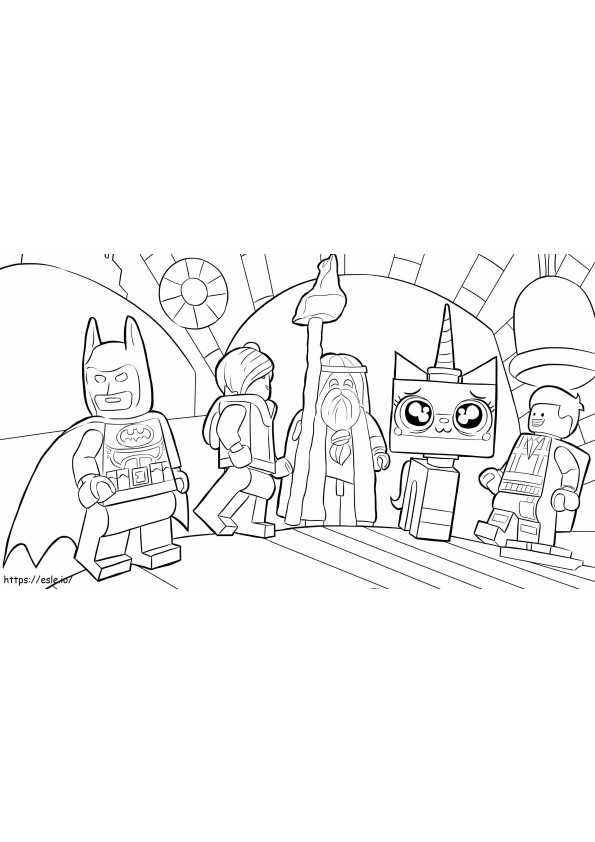 Lego Batman Dan Teman-teman Gambar Mewarnai