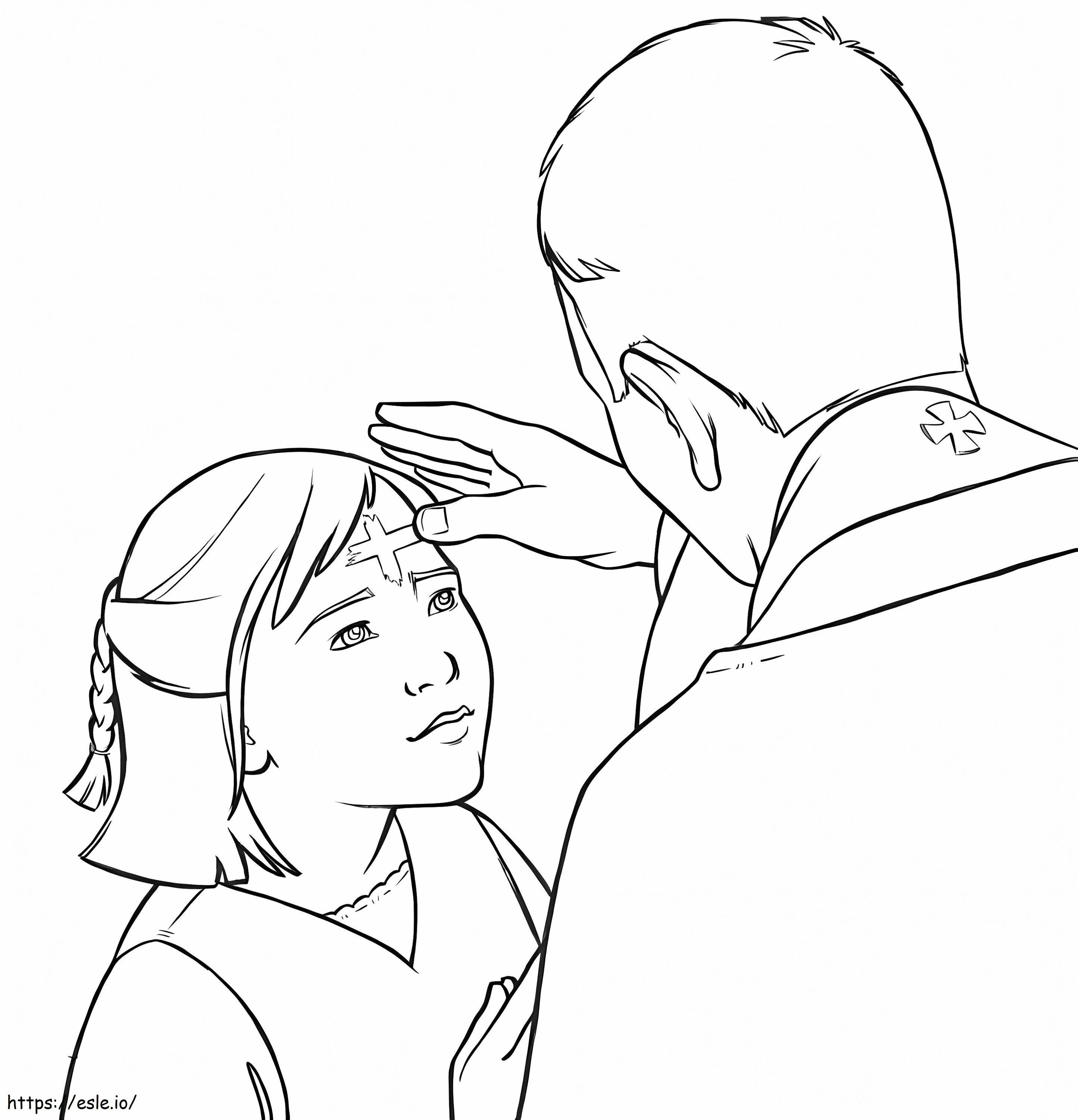 Ash Wednesday 8 coloring page