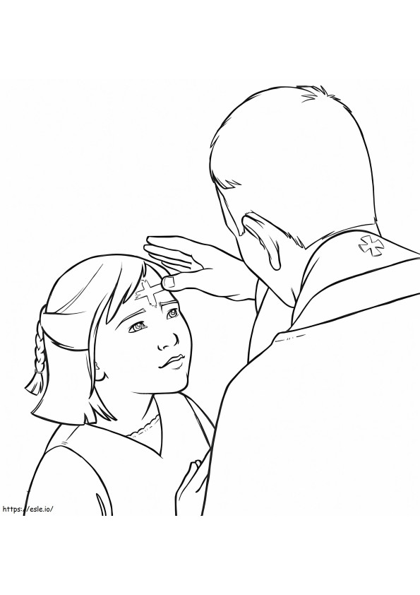 Ash Wednesday 8 coloring page