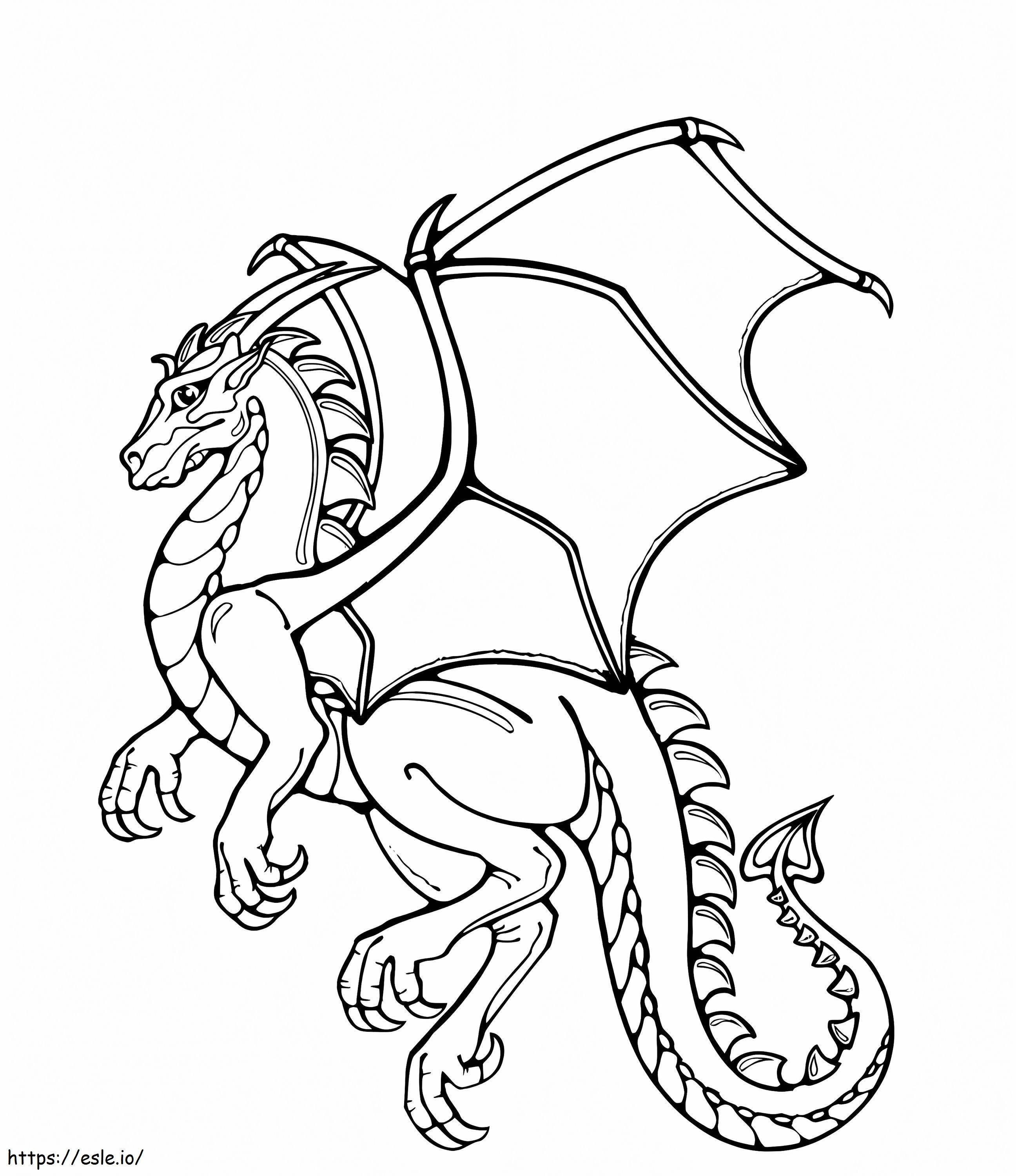 Amazing Dragon coloring page