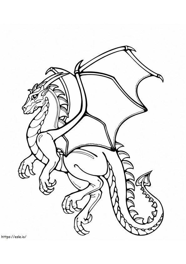 Coloriage Incroyable dragon à imprimer dessin