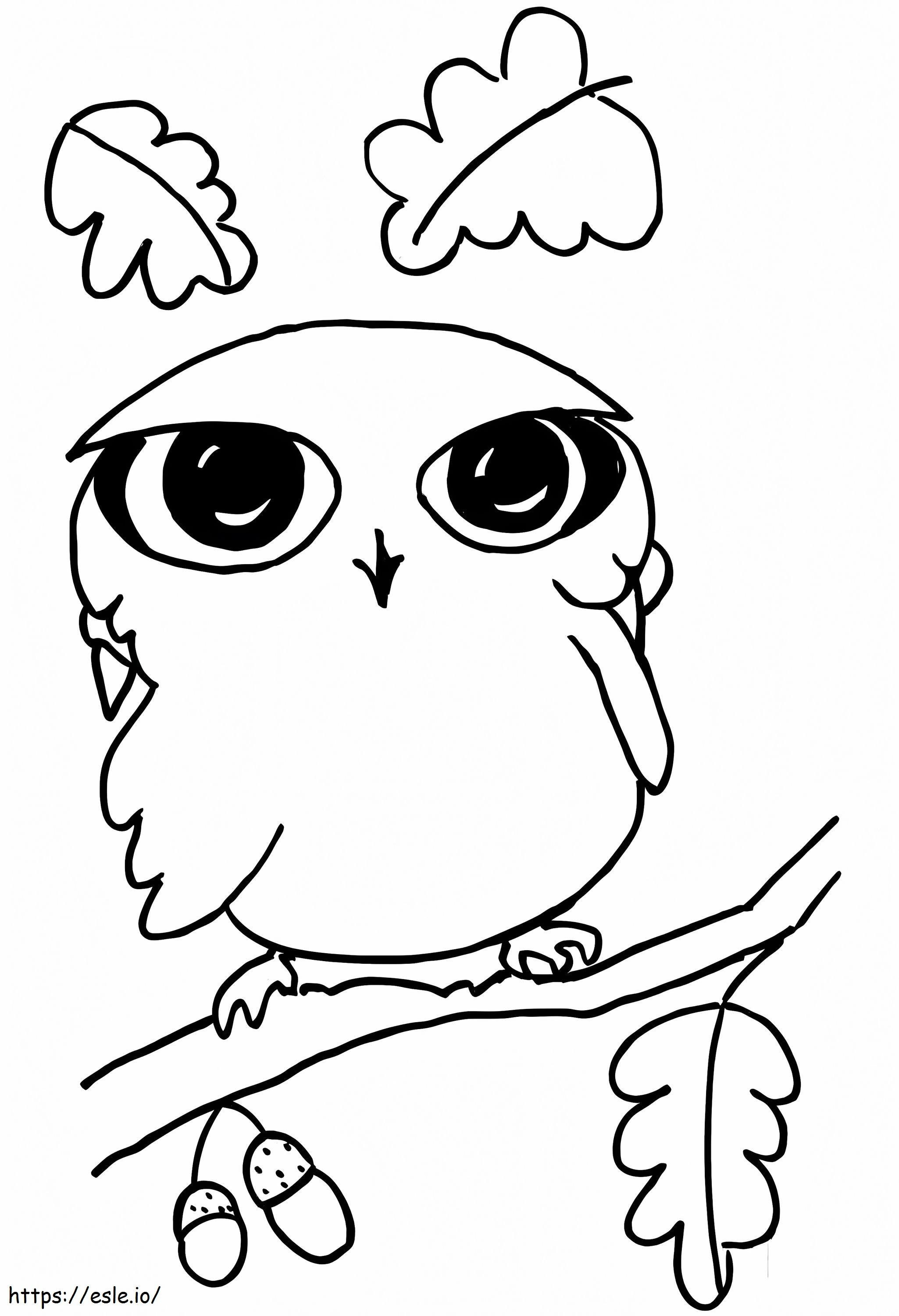 Little Owl coloring page