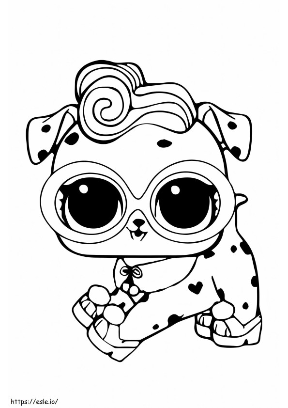 Coloriage LOL Pets Dolmatinets à imprimer dessin