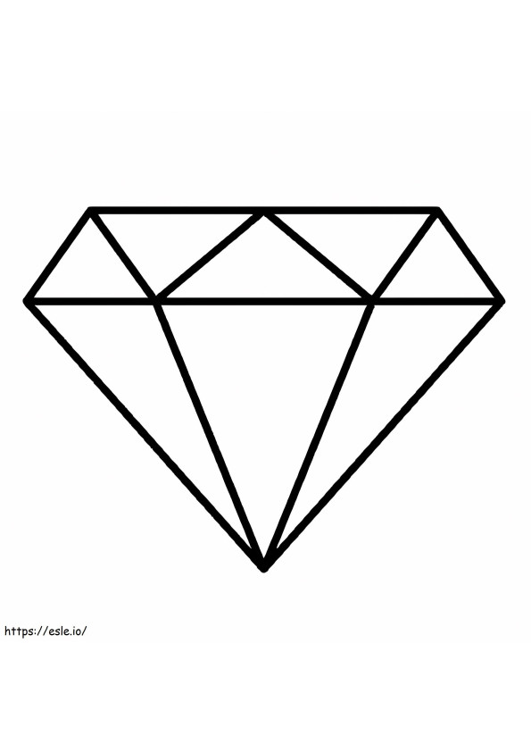Forma di diamante da colorare