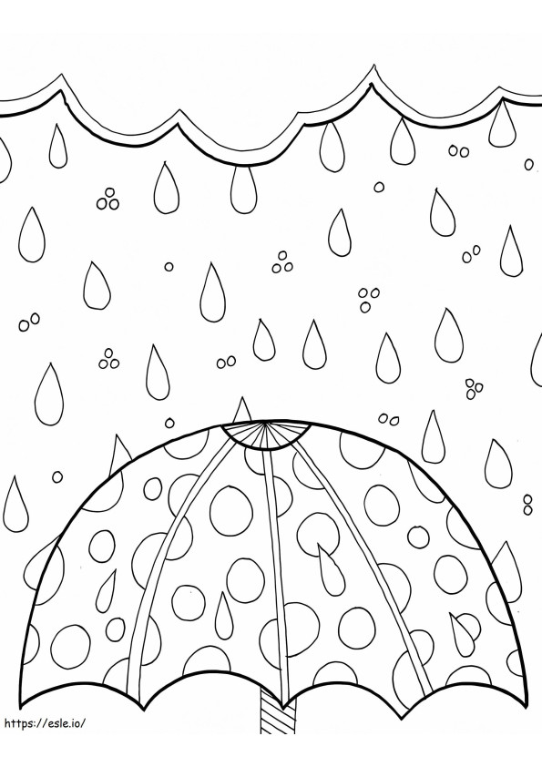 Rain In Spring coloring page