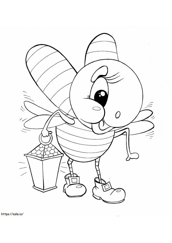 Little Firefly coloring page