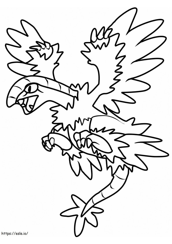 Archeops Gen 5 Pokemon coloring page