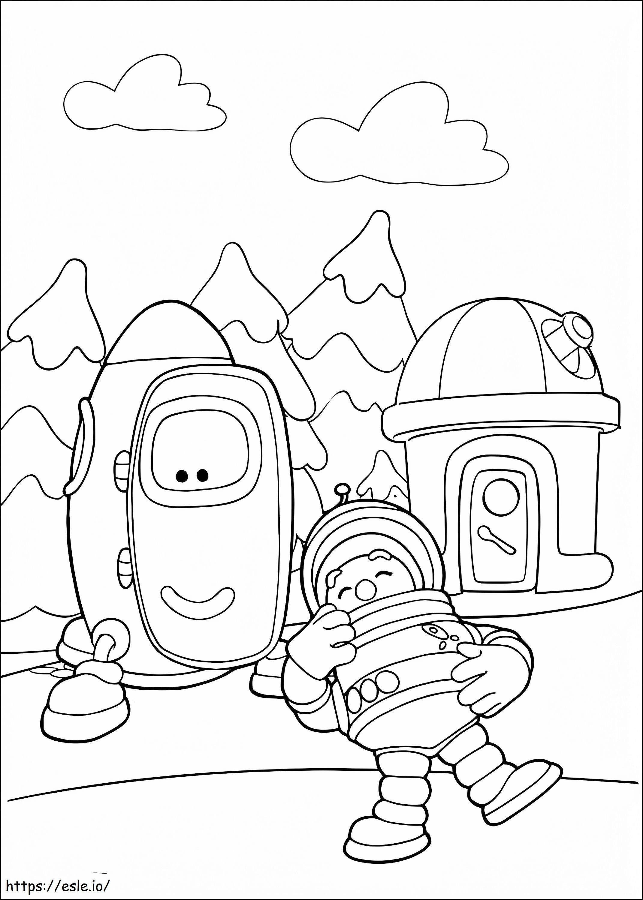 Astronaut Al From Engie Benjy coloring page