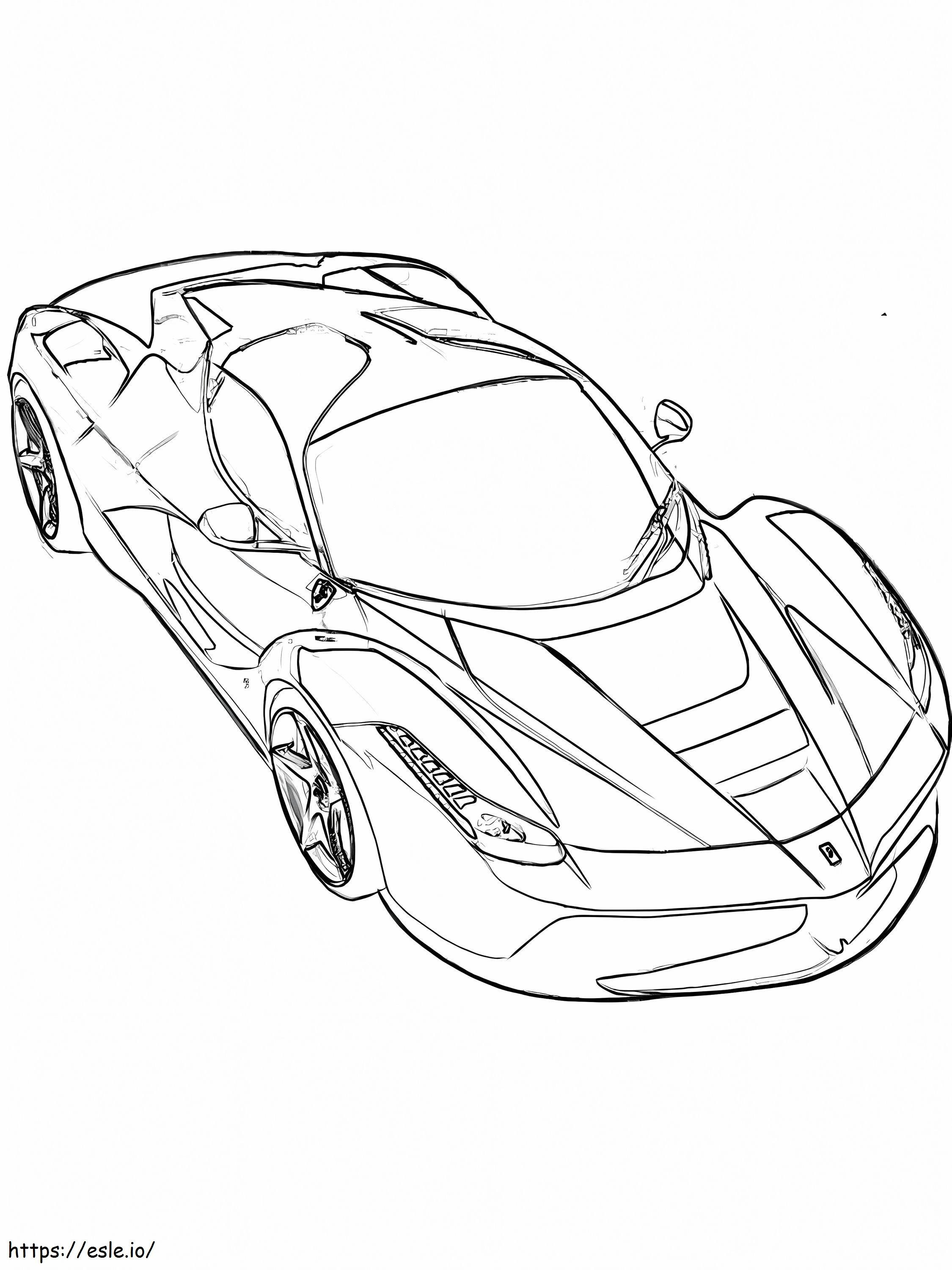 Coloriage Ferrari 10 à imprimer dessin