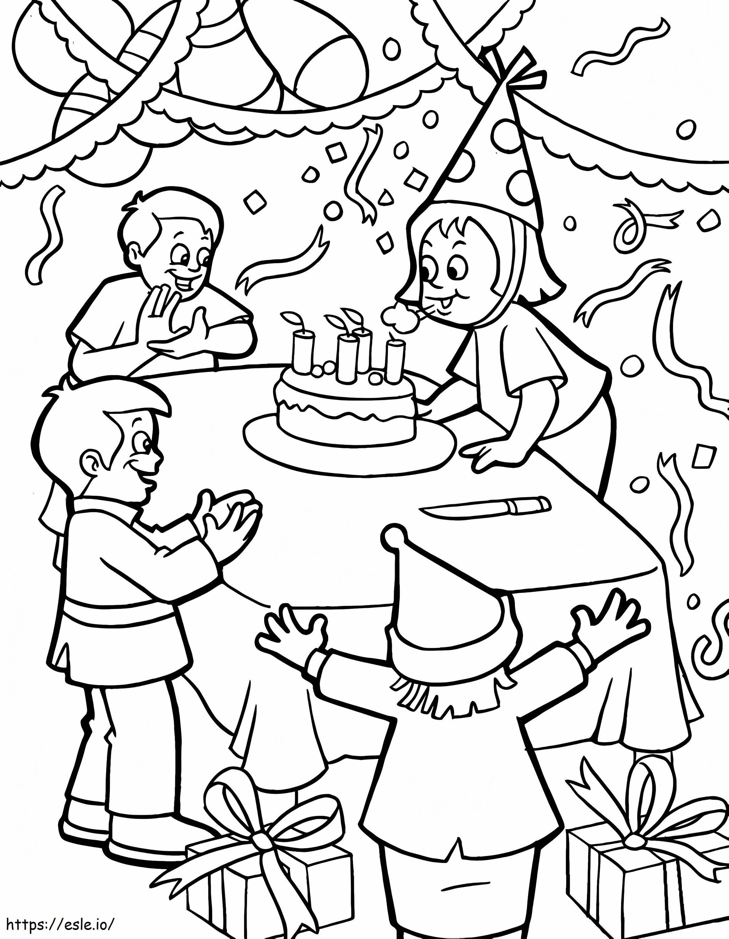 Happy Birthday For Kids 15 coloring page