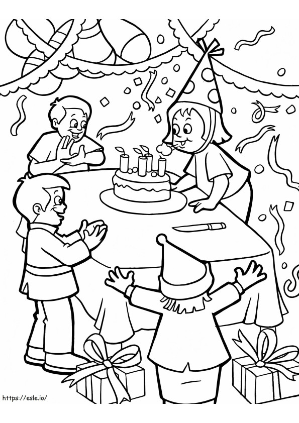 Happy Birthday For Kids 15 coloring page