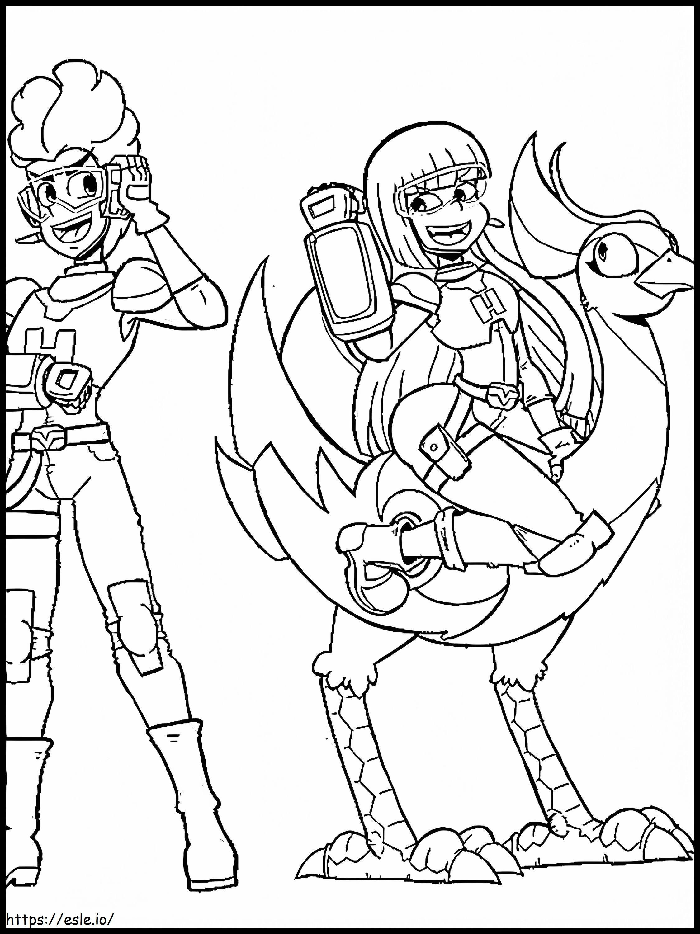 Characters In Glitch Techs coloring page