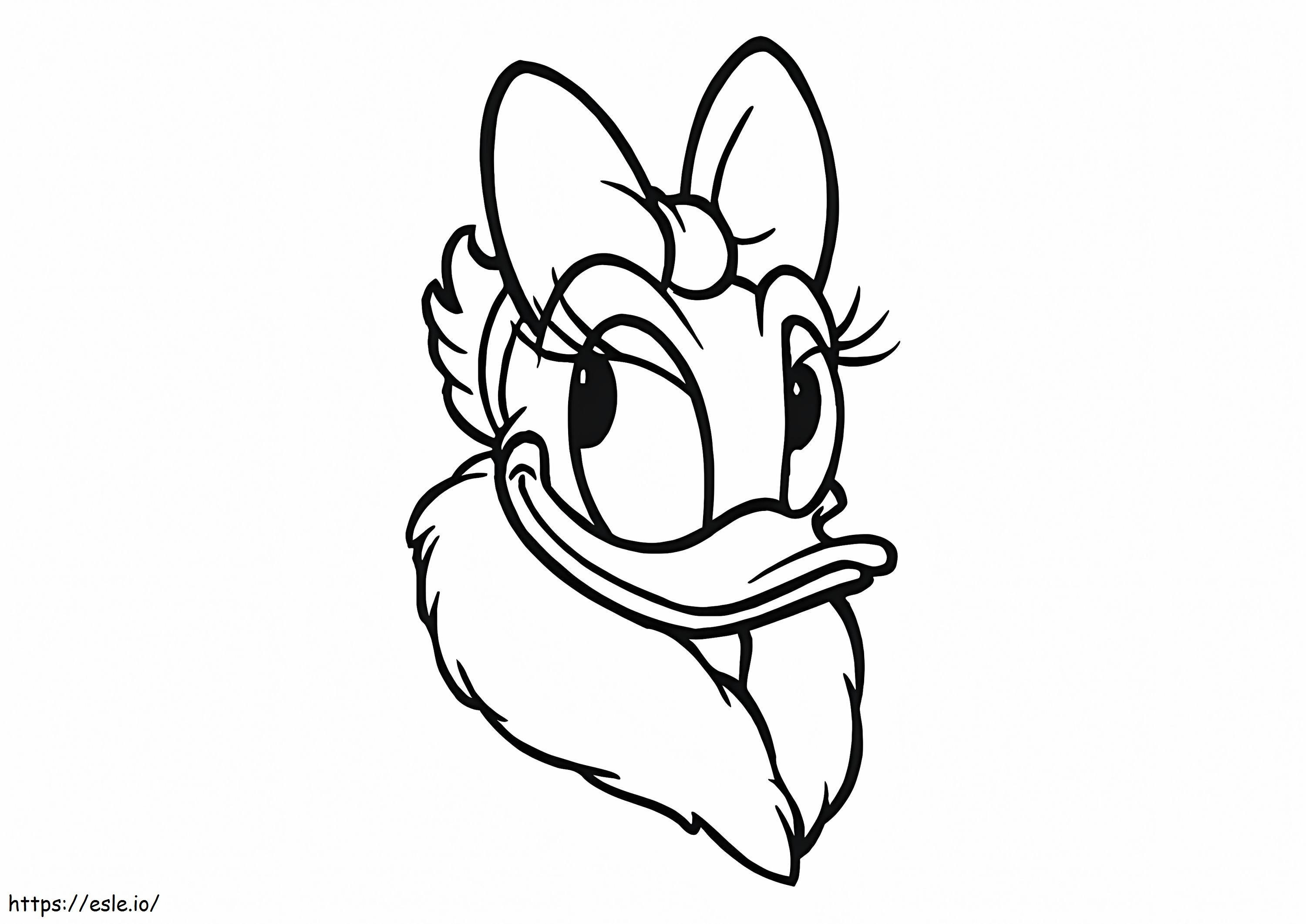 Daisy Duck Head coloring page