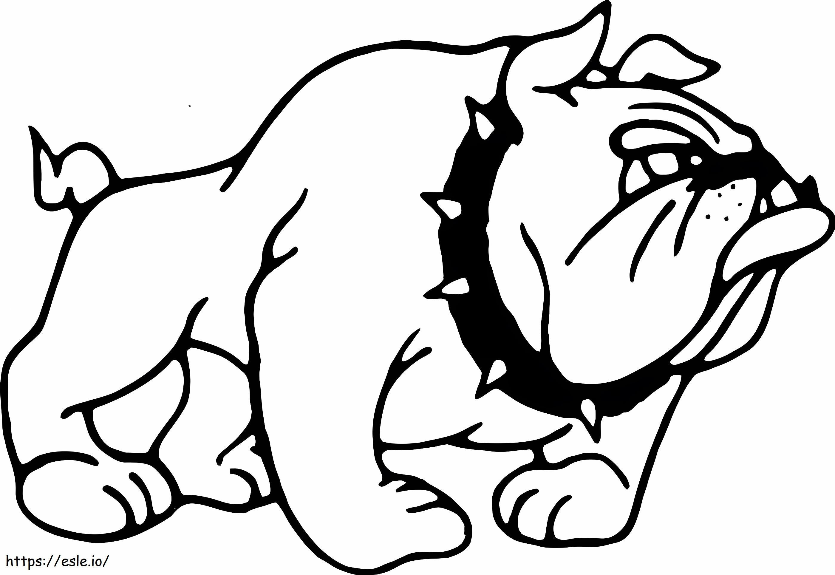 Große Bulldogge ausmalbilder