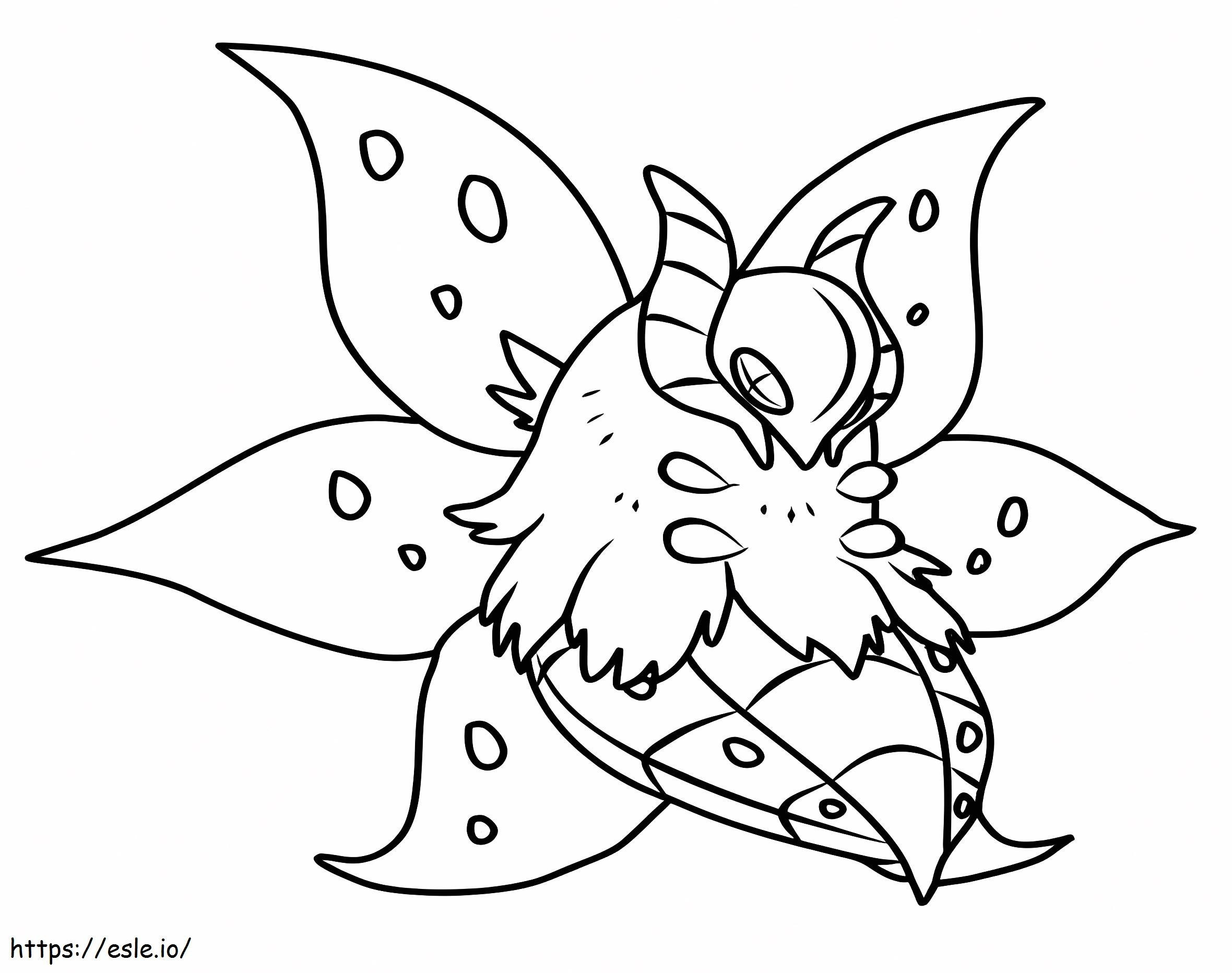 Volcarona Gen 5 Pokemon coloring page