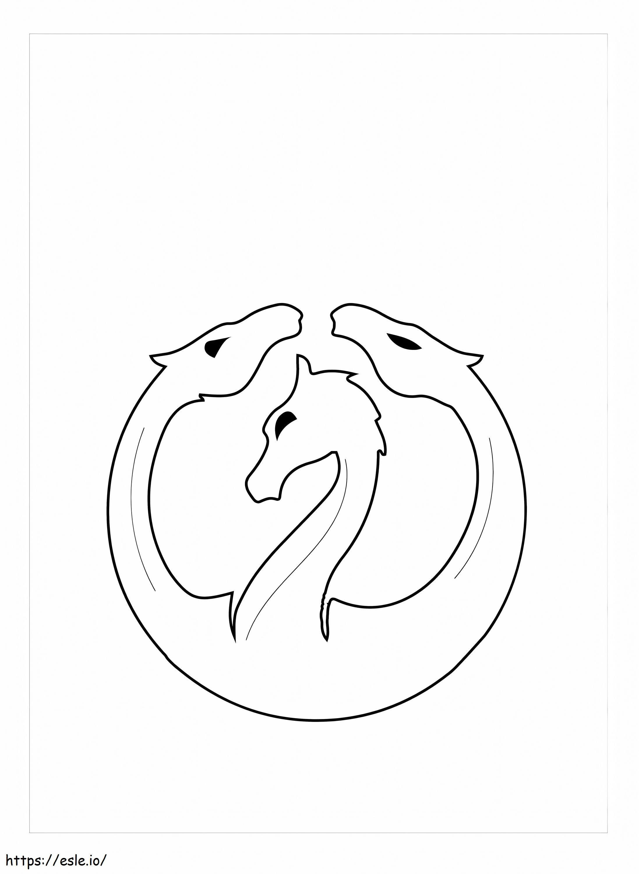 Hydra logo värityskuva