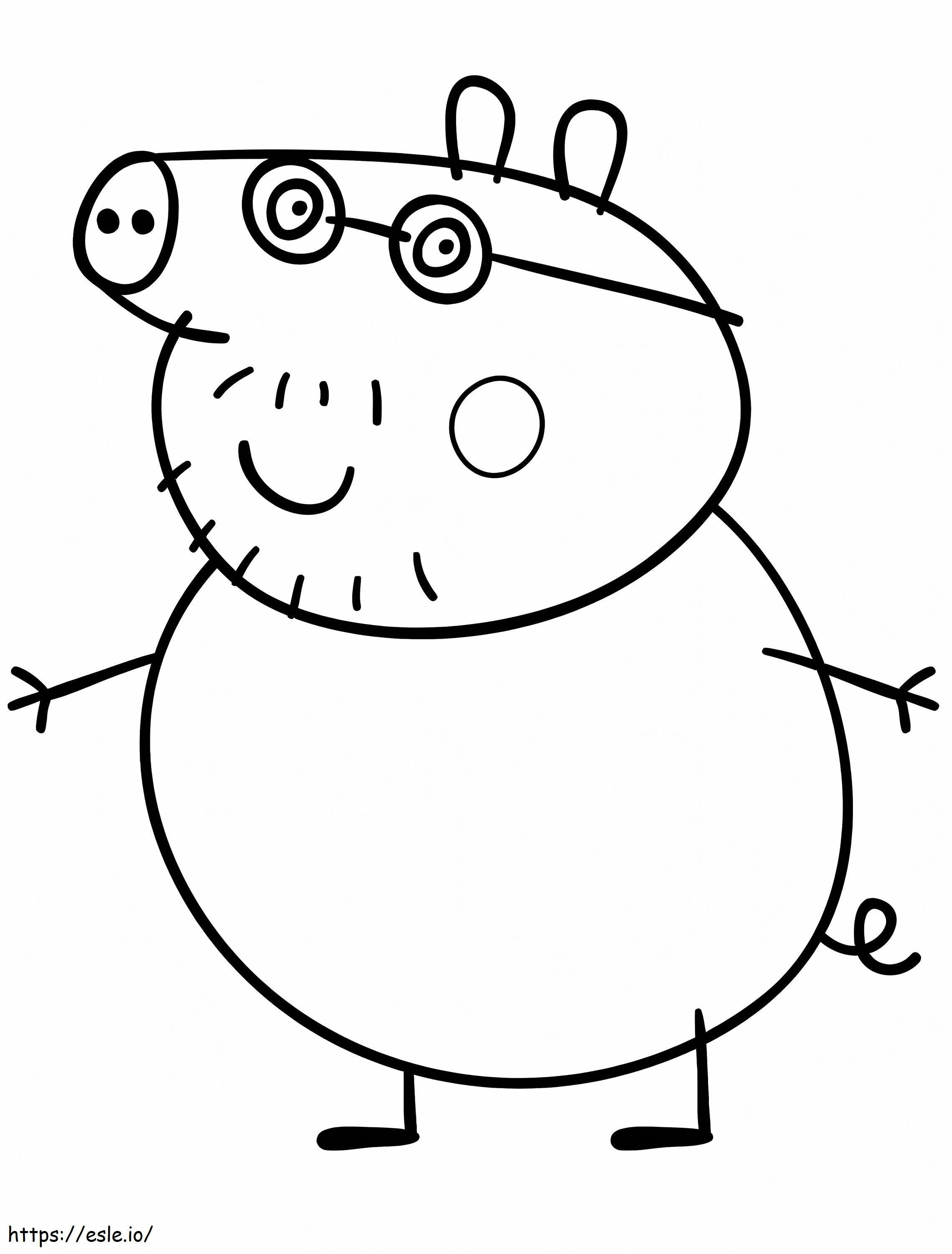 Daddy Pig coloring page
