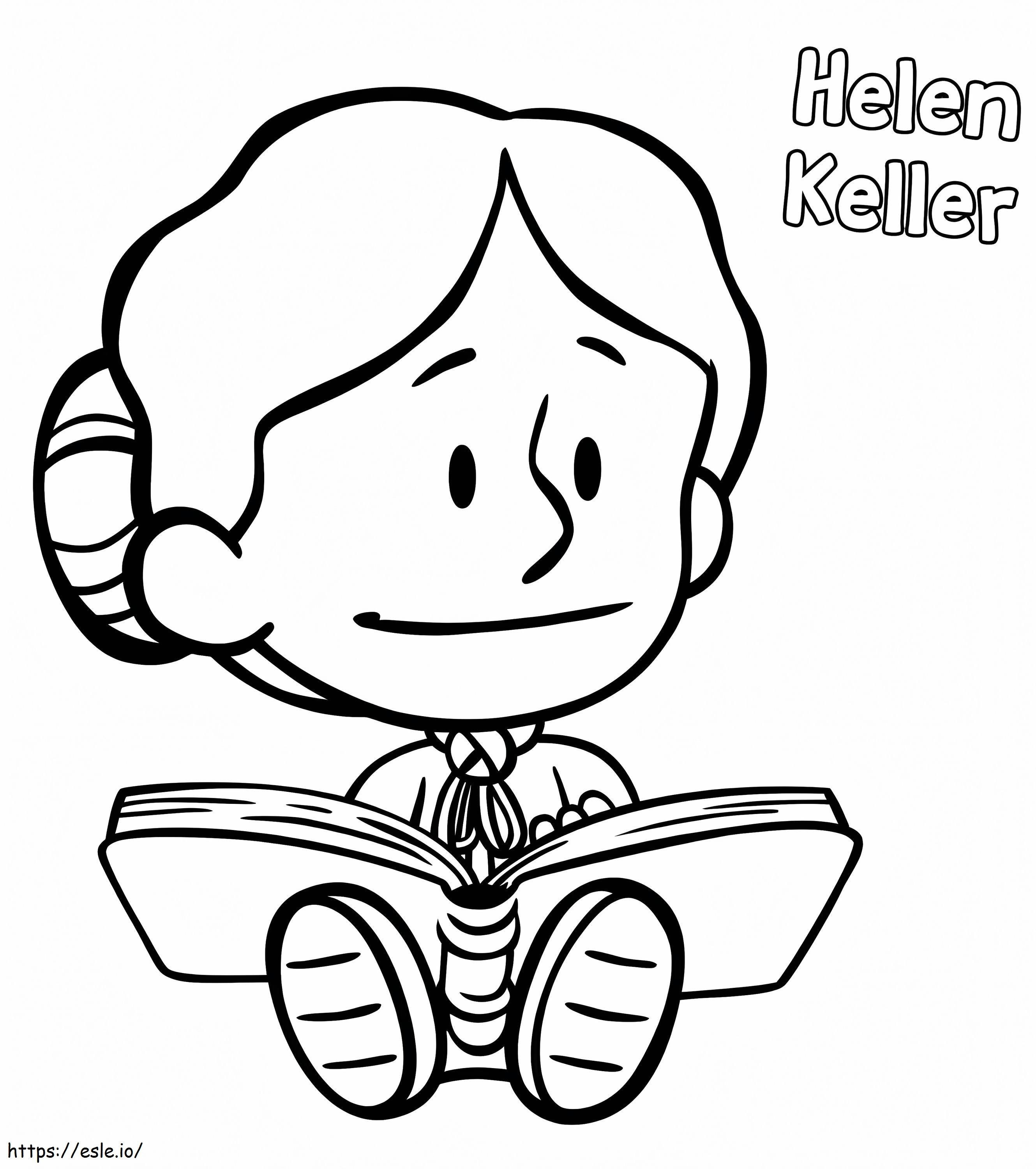 Helen Keller z Xaviera Riddle'a kolorowanka