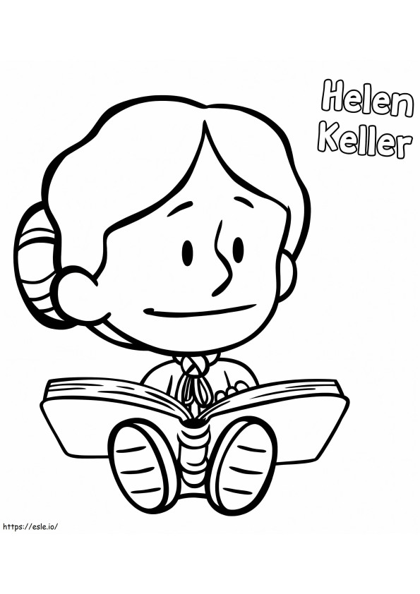 Helen Keller Dari Xavier Riddle Gambar Mewarnai