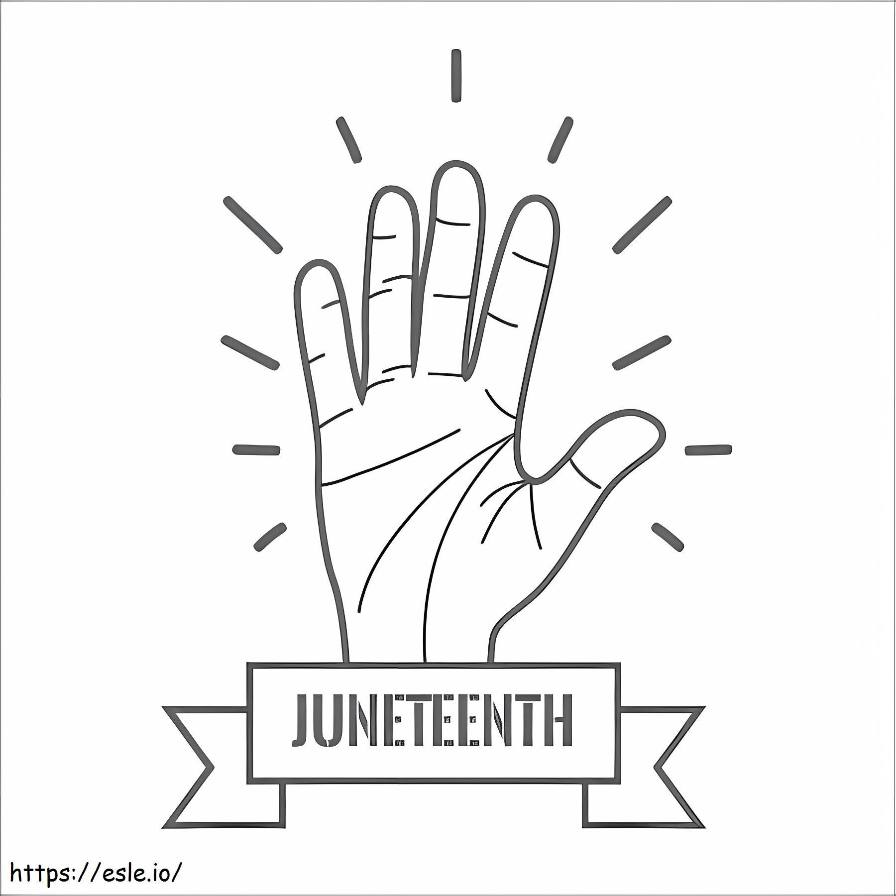 Juneteenth 1 coloring page