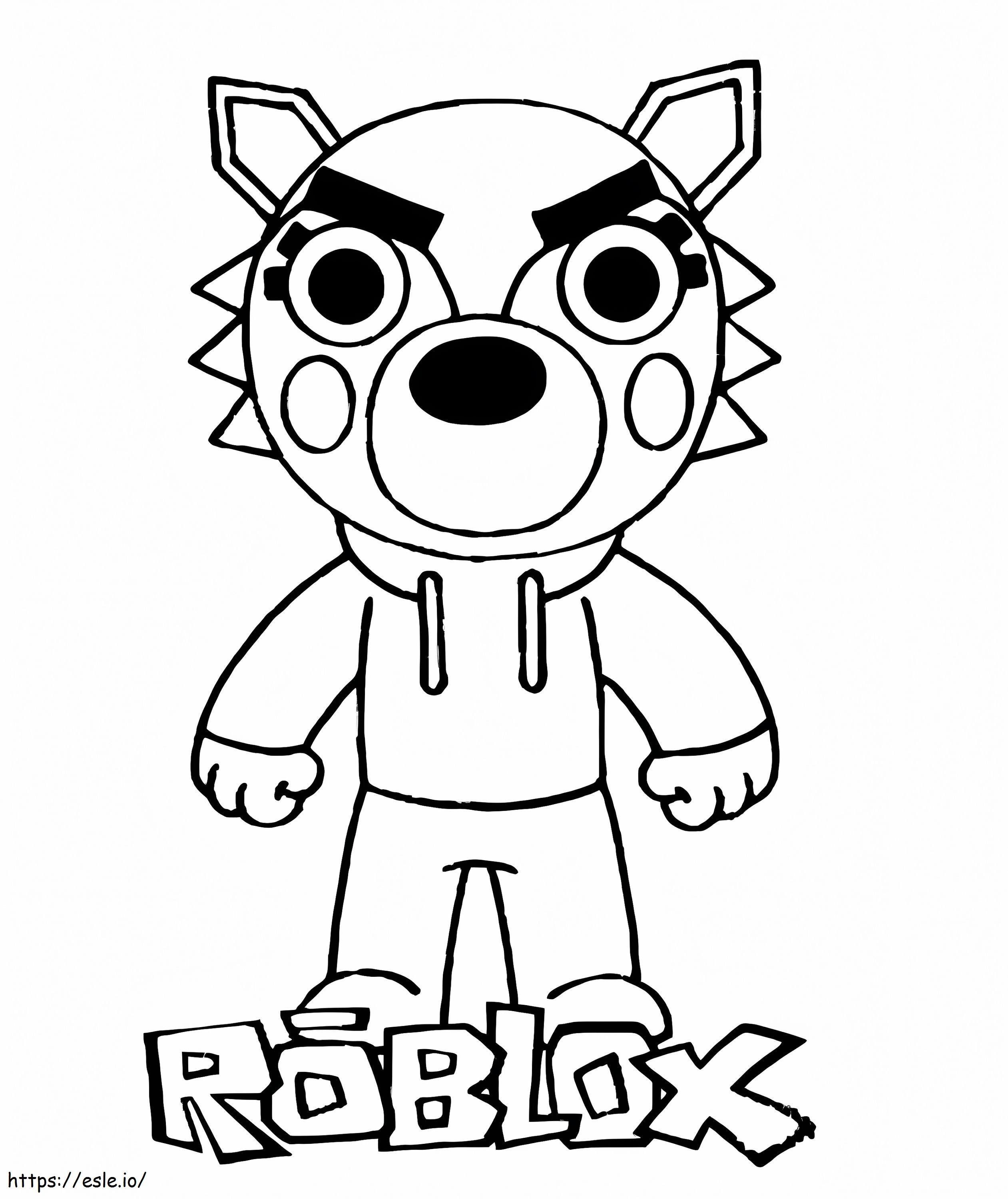 Wilgenwolf Piggy Roblox kleurplaat kleurplaat