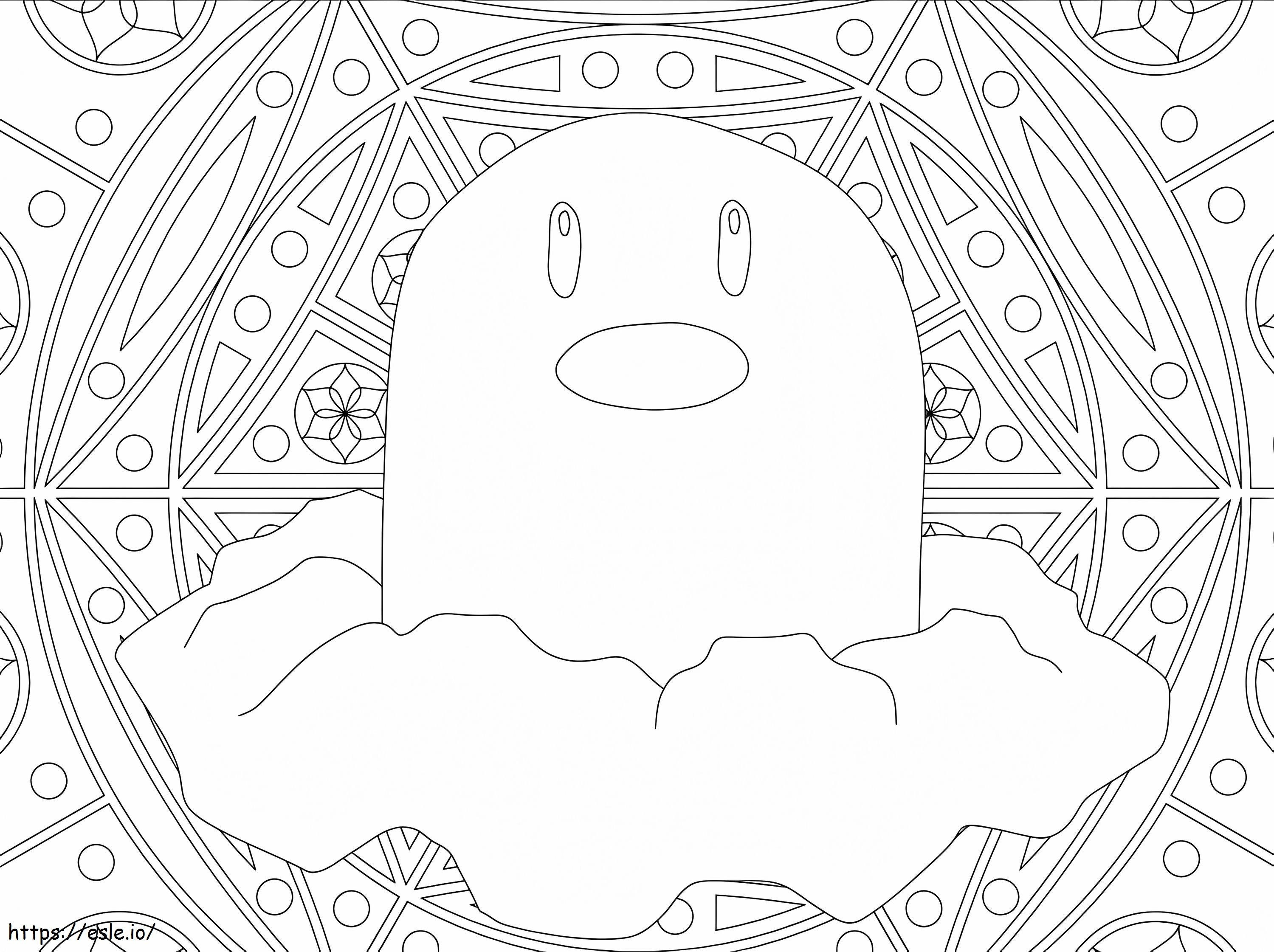 Diglett 4 coloring page