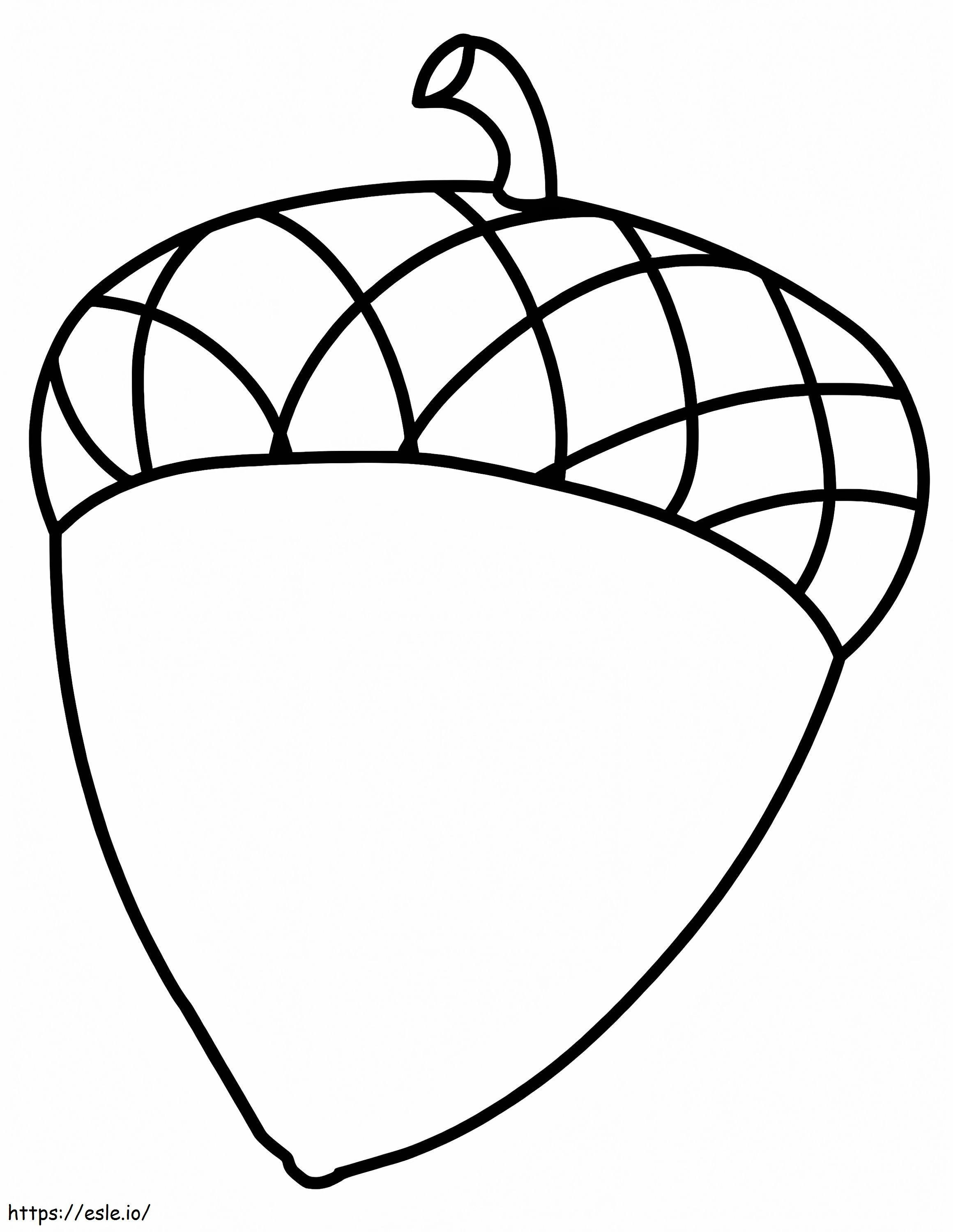 Beautiful Acorn coloring page