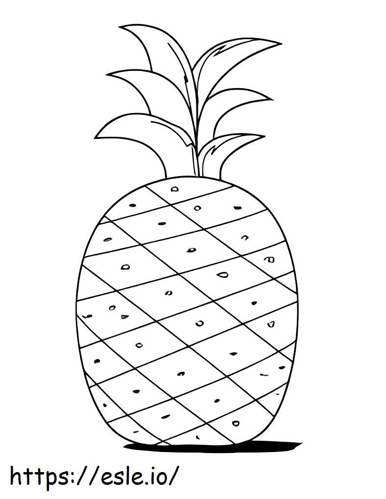 Idealny ananas kolorowanka