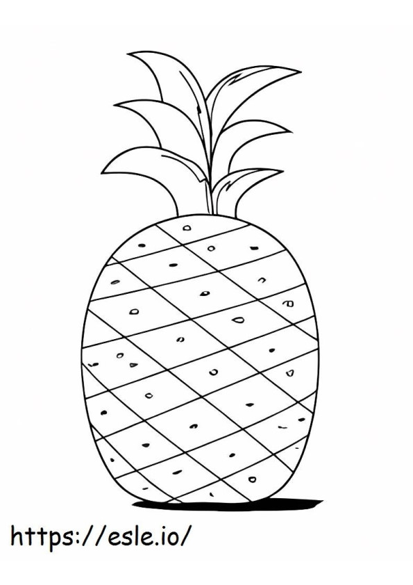 Idealny ananas kolorowanka