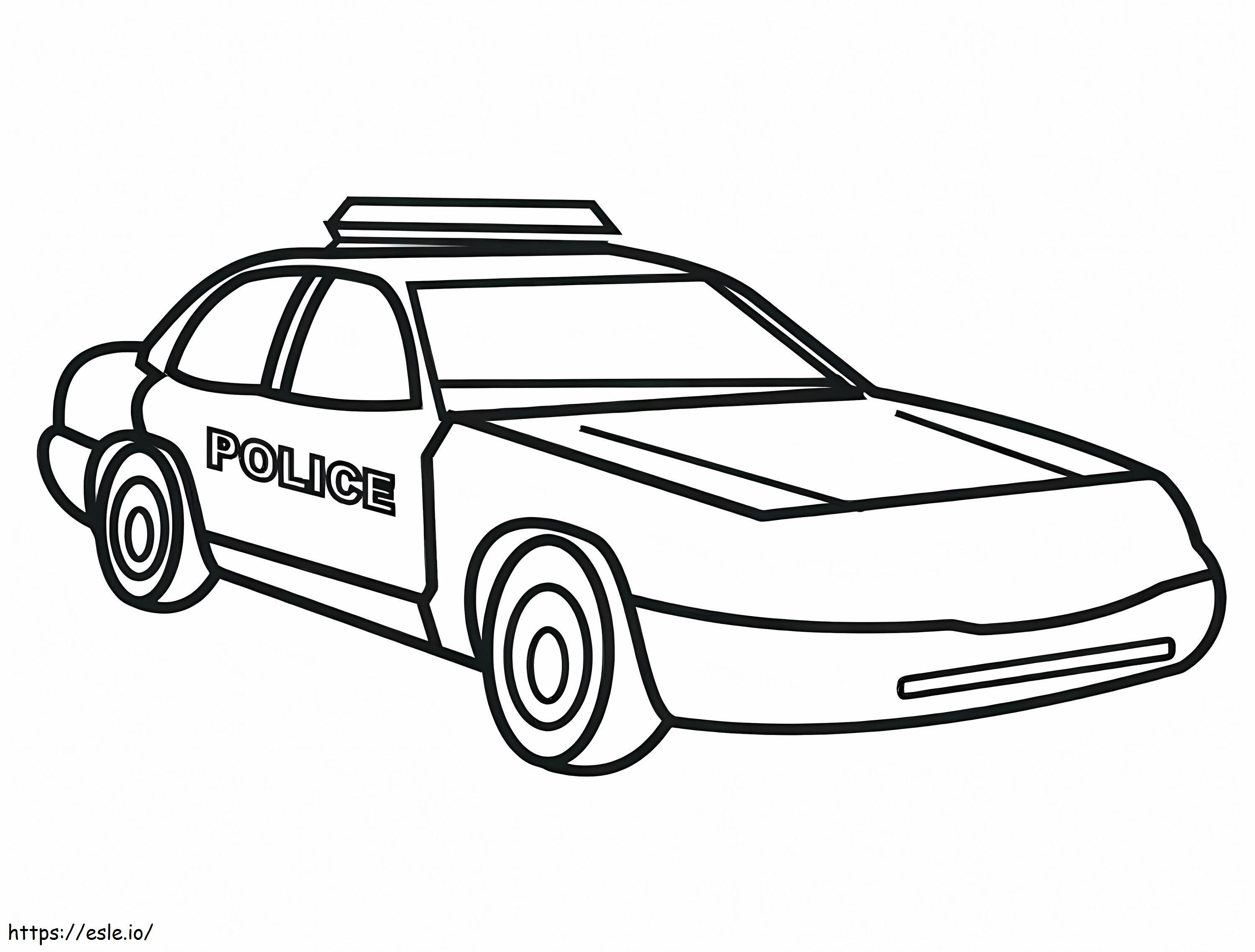 carro de polícia 7 para colorir