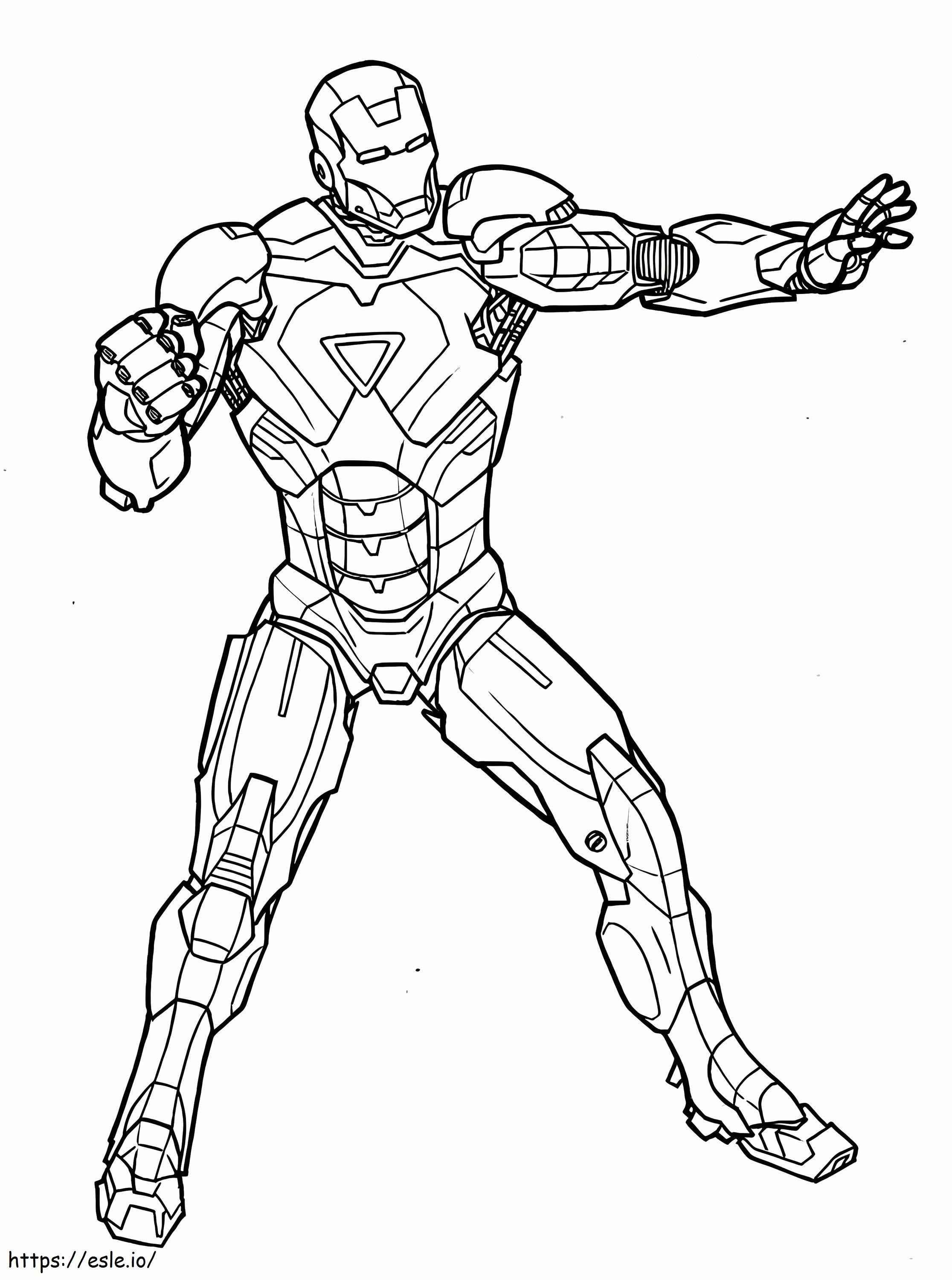 Cool Iron Man coloring page