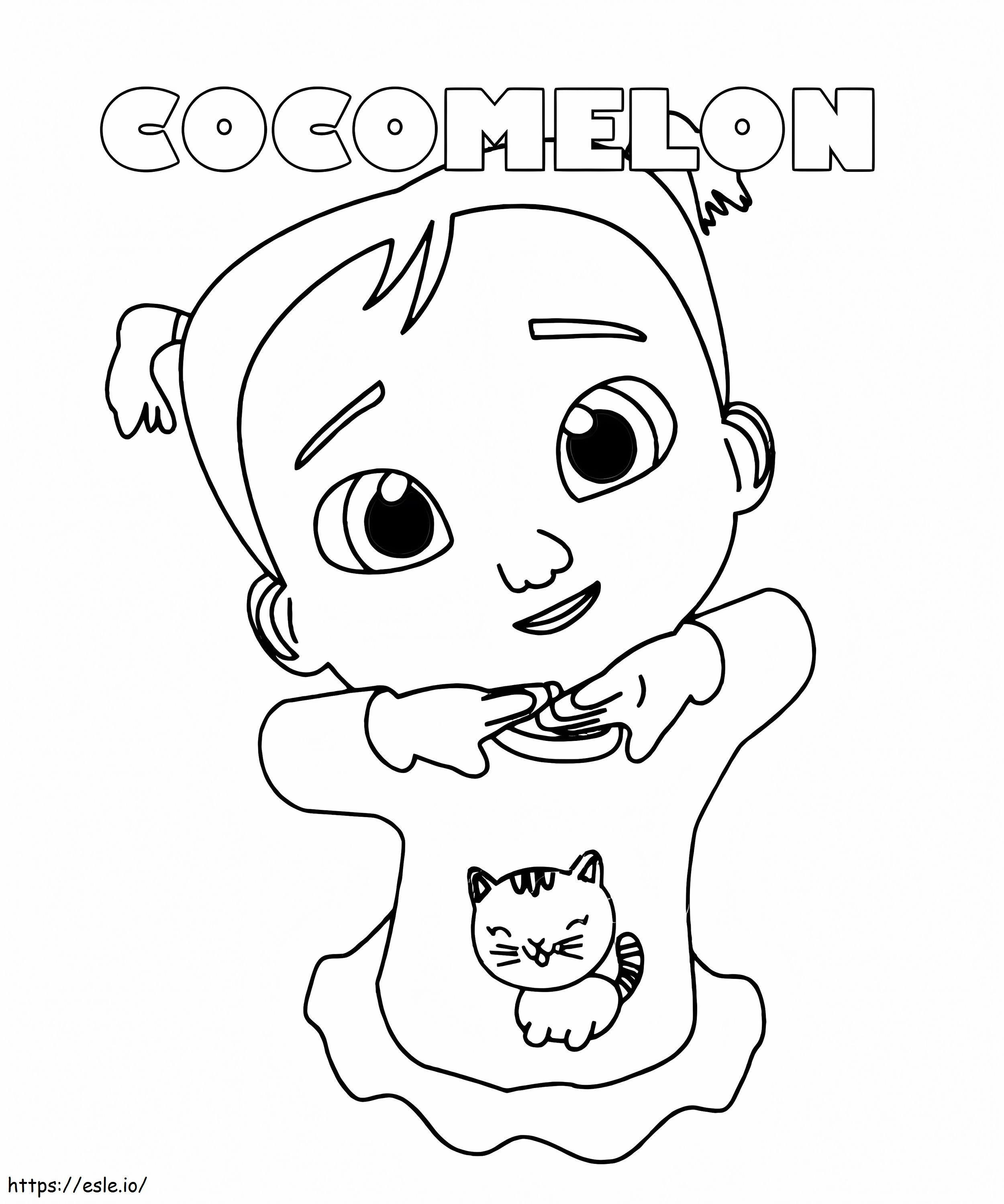 Cocomelon Chickpea coloring page