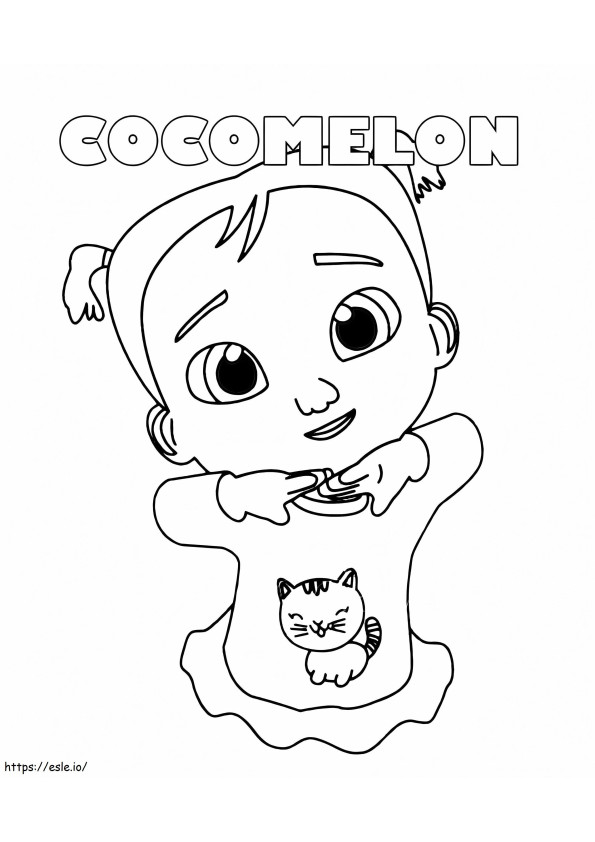 Cocomelon Chickpea coloring page