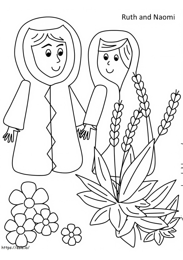 Ruth And Naomi coloring page