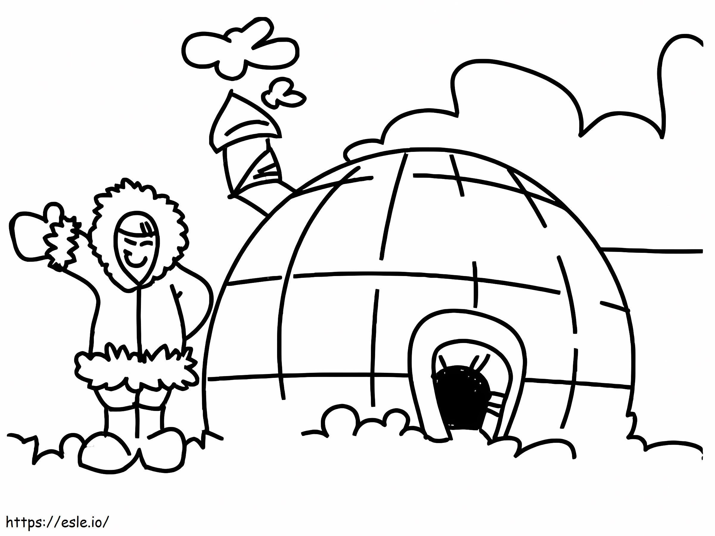 Igloo 17 coloring page